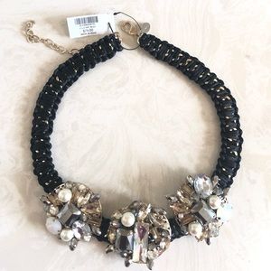 Chico’s Embellished Chunky Necklace in Black